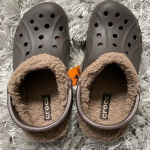 NWT! Crocs Brown Classic Lined Clog size Men4/Wom6